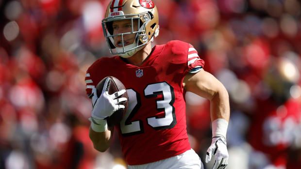 Christian McCaffrey makes his San Fran debut.
